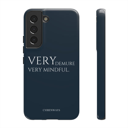 Very Demure, Very Mindful-Navy Blue (Armoured)