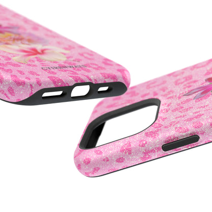 Floral Pink Leopard (Armoured Magsafe)
