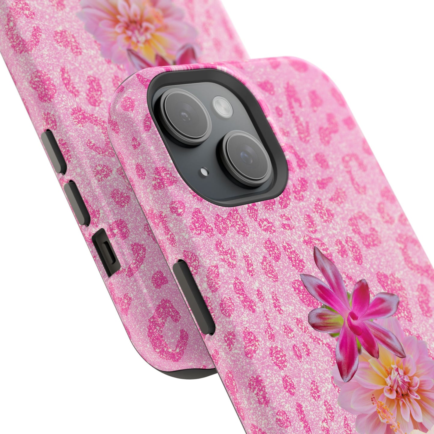 Floral Pink Leopard (Armoured Magsafe)