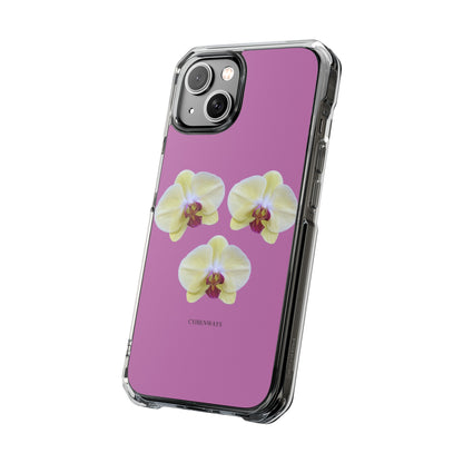 Hot orchids (Impact: Clear Magsafe-compatible/ Magnetic)