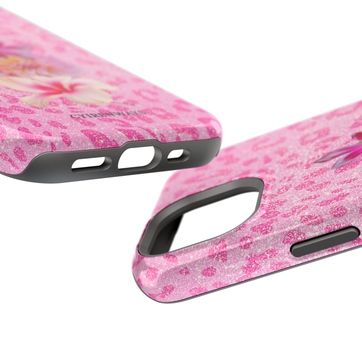 Floral Pink Leopard (Armoured Magsafe)