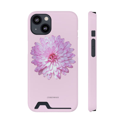 Pink Callistephus (Magsafe-compatible Card Holder)