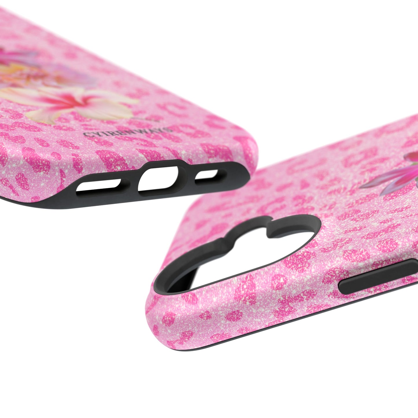 Floral Pink Leopard (Armoured Magsafe)