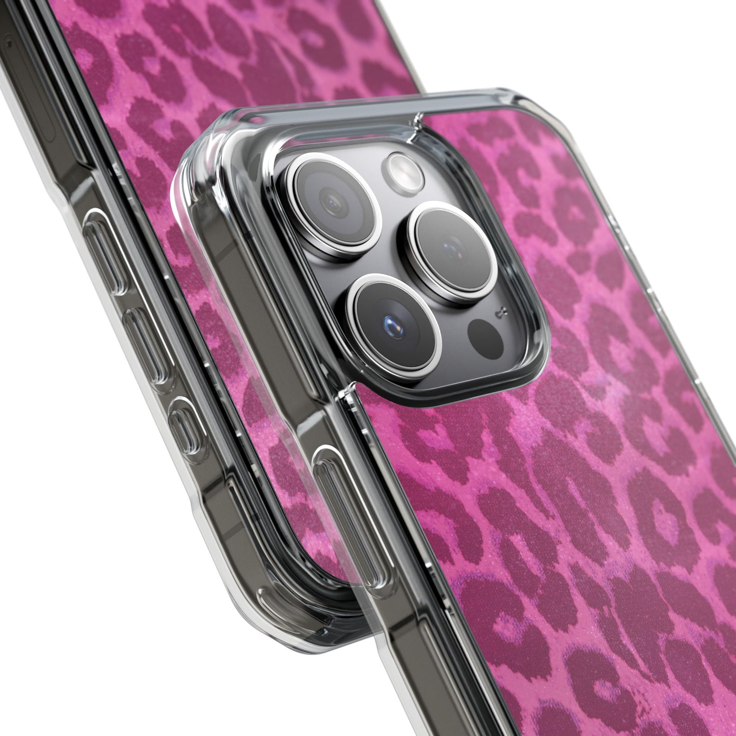 Pink Leopard (Impact-Clear Magsafe-compatible/Magnetic)