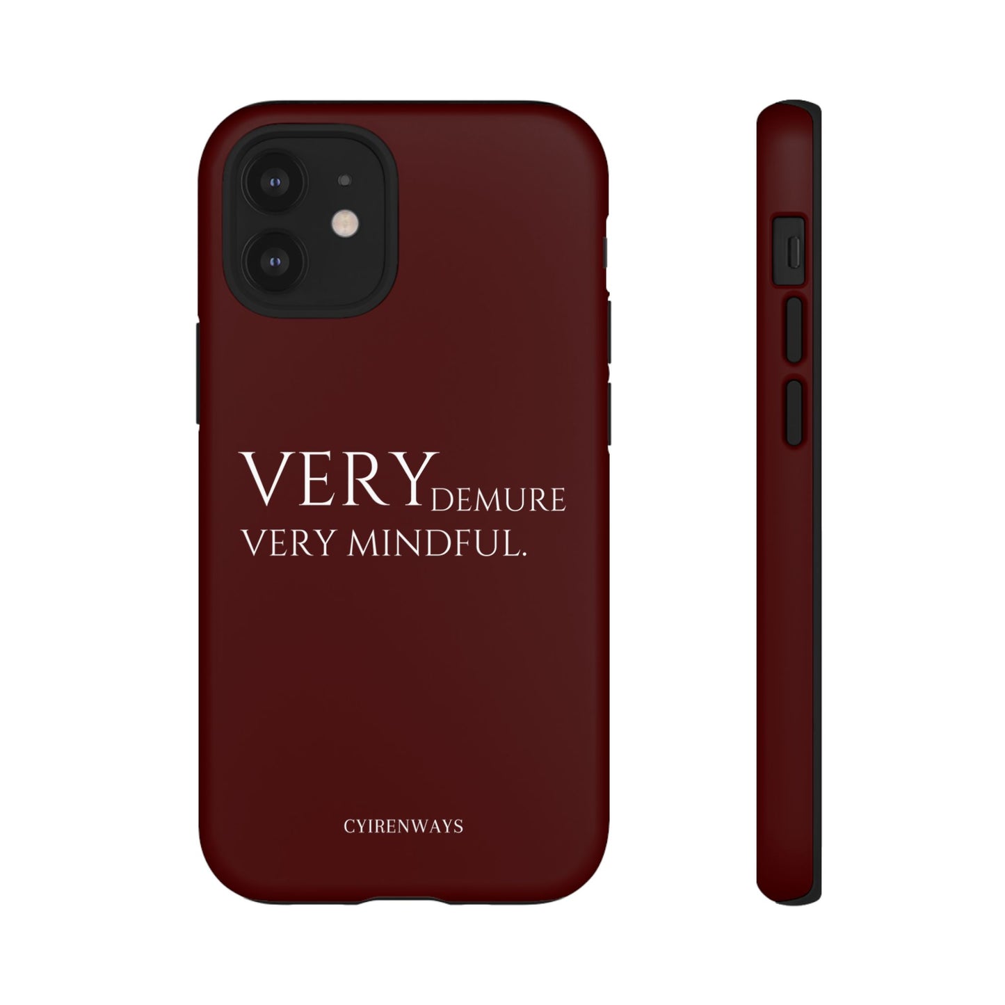 Very Demure, Very Mindful-Rich Crimson (Armoured)