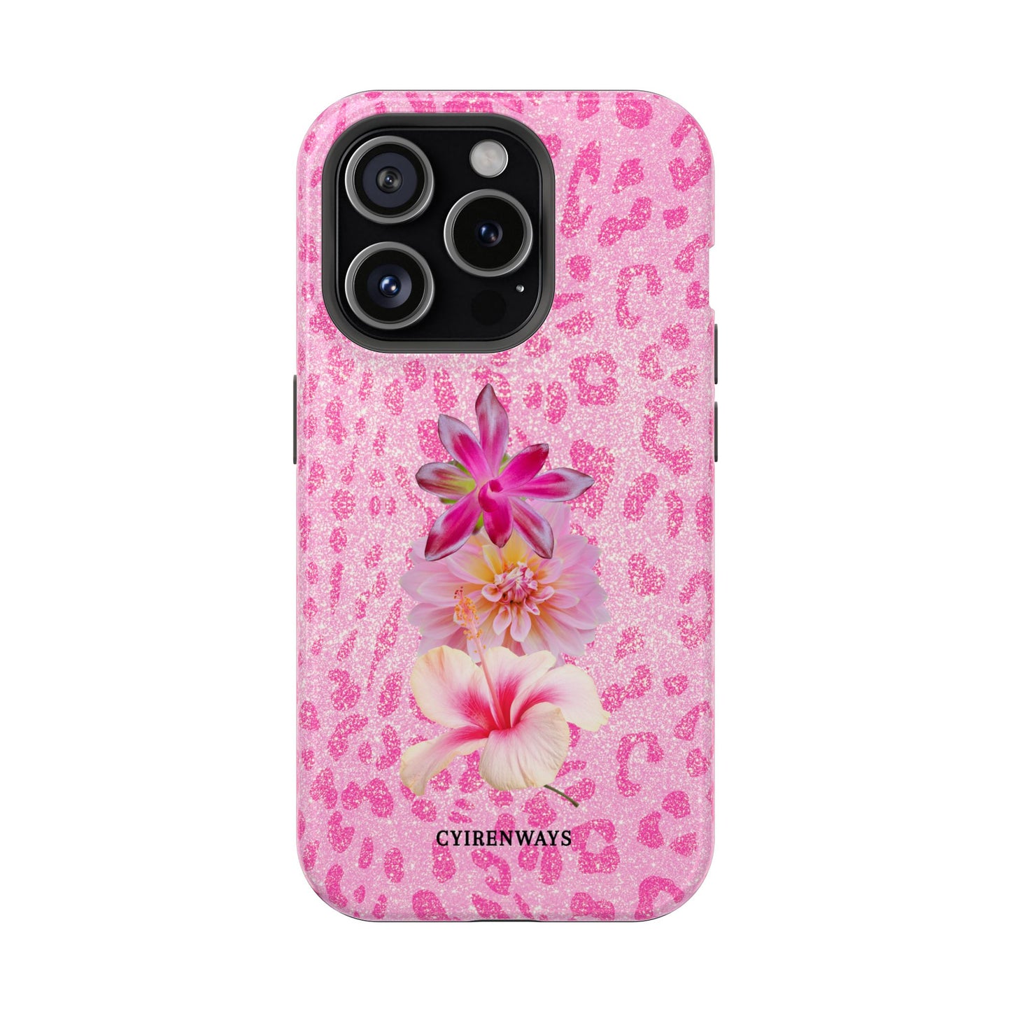 Floral Pink Leopard (Armoured Magsafe)