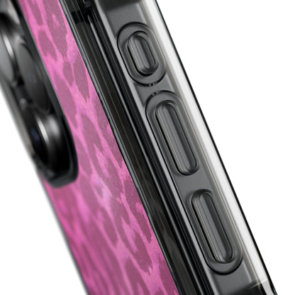 Pink Leopard (Impact-Clear Magsafe-compatible/Magnetic)