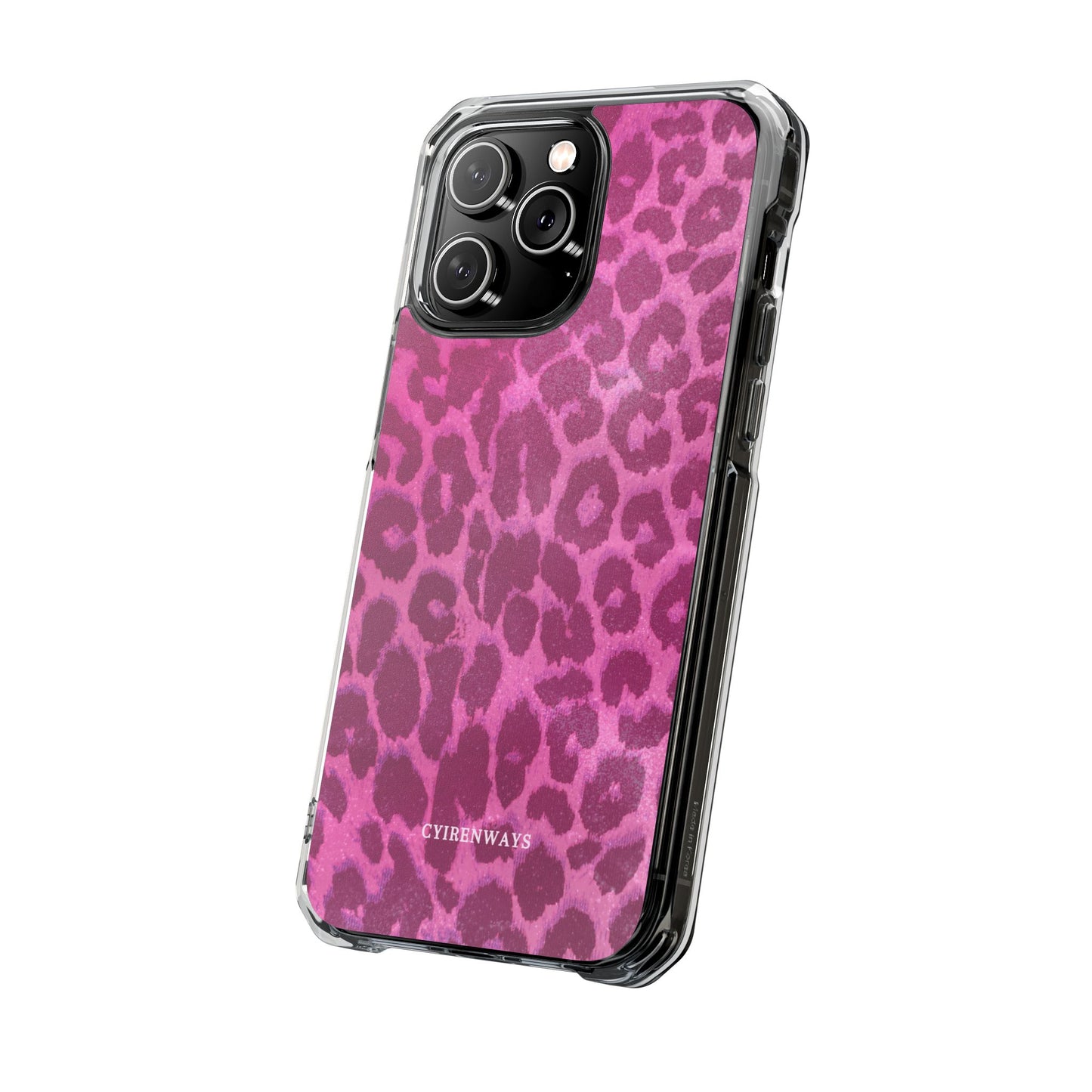 Pink Leopard (Impact-Clear Magsafe-compatible/Magnetic)
