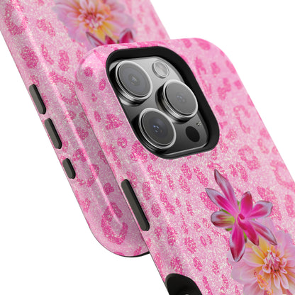 Floral Pink Leopard (Armoured Magsafe)