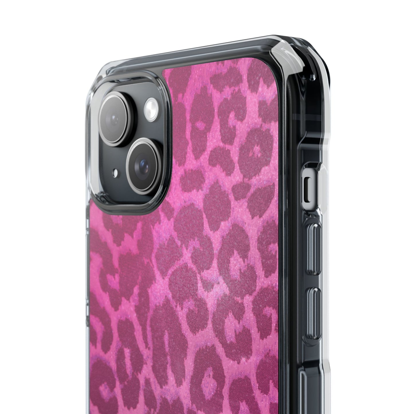 Pink Leopard (Impact-Clear Magsafe-compatible/Magnetic)