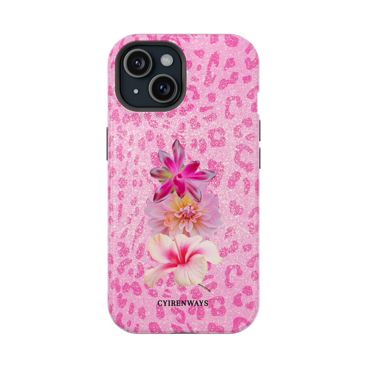 Floral Pink Leopard (Armoured Magsafe)