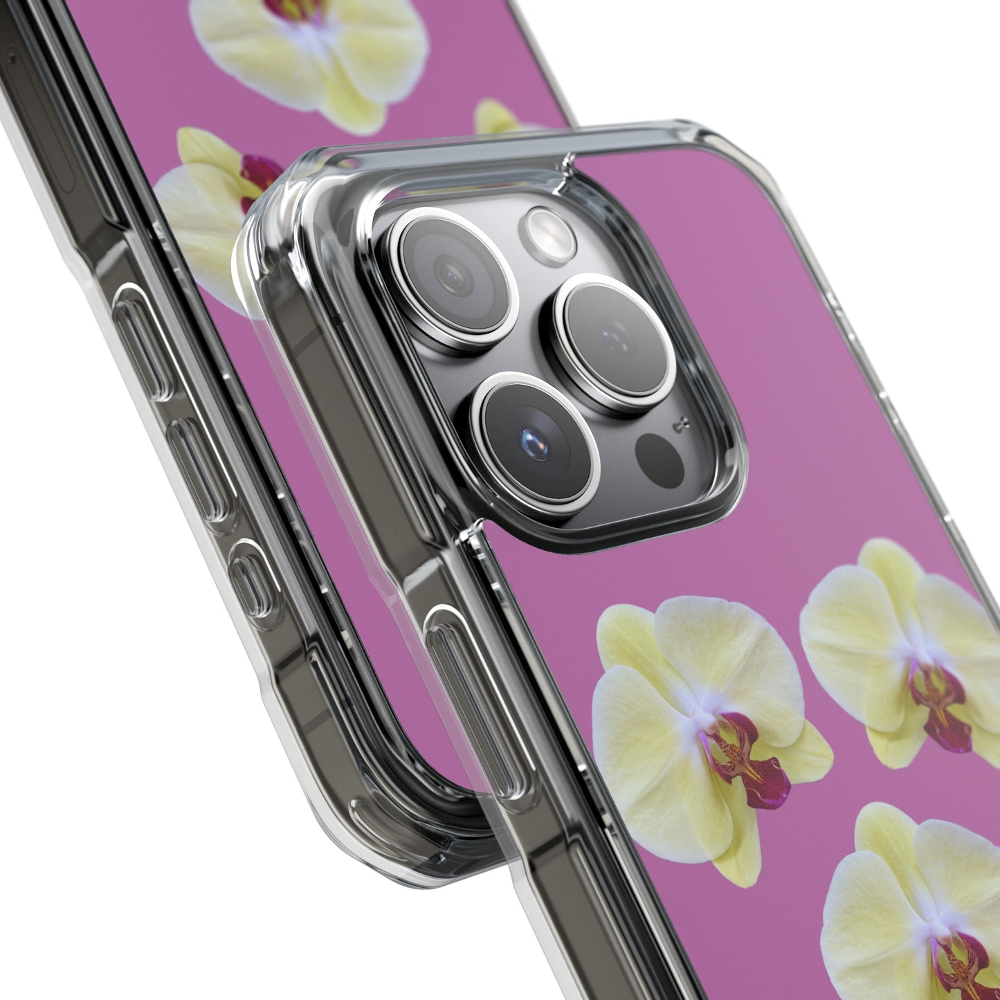 Hot orchids (Impact: Clear Magsafe-compatible/ Magnetic)