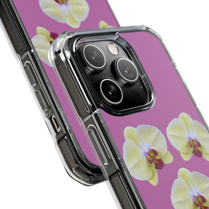 Hot orchids (Impact: Clear Magsafe-compatible/ Magnetic)