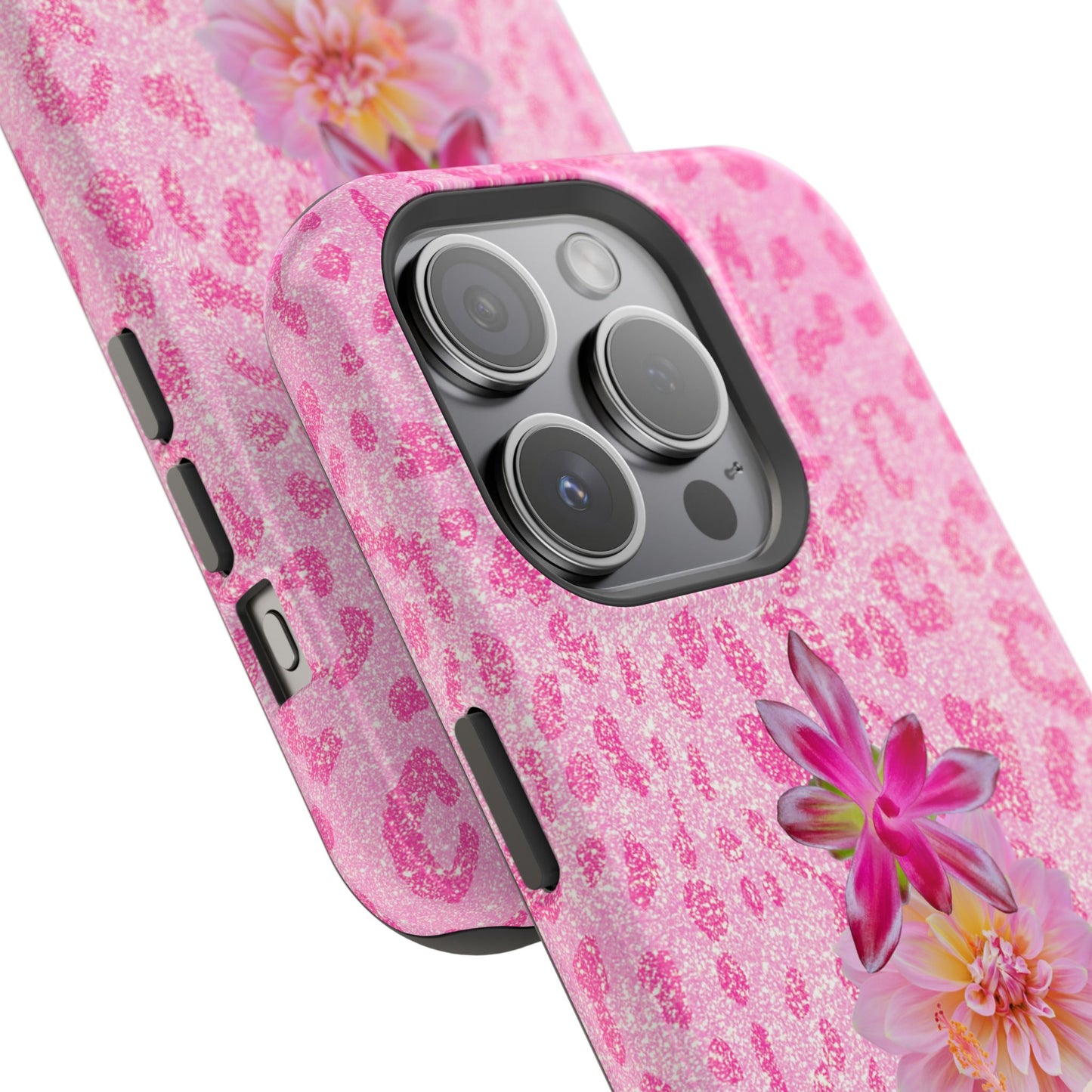 Floral Pink Leopard (Armoured Magsafe)