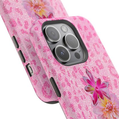 Floral Pink Leopard (Armoured Magsafe)