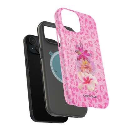Floral Pink Leopard (Armoured Magsafe)