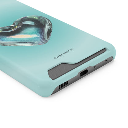 Aqua Heart (Magsafe-compatible Card Holder)