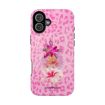 Floral Pink Leopard (Armoured Magsafe)