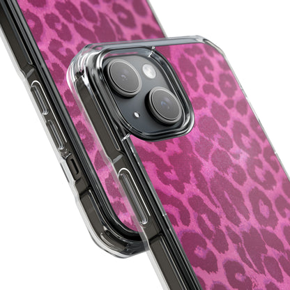 Pink Leopard (Impact-Clear Magsafe-compatible/Magnetic)