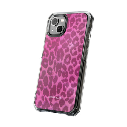 Pink Leopard (Impact-Clear Magsafe-compatible/Magnetic)