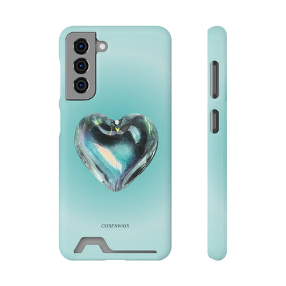 Aqua Heart (Magsafe-compatible Card Holder)