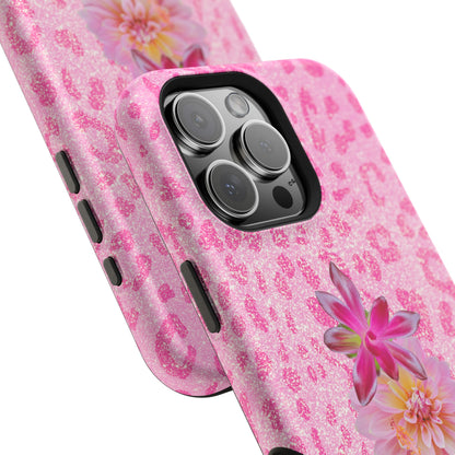 Floral Pink Leopard (Armoured Magsafe)