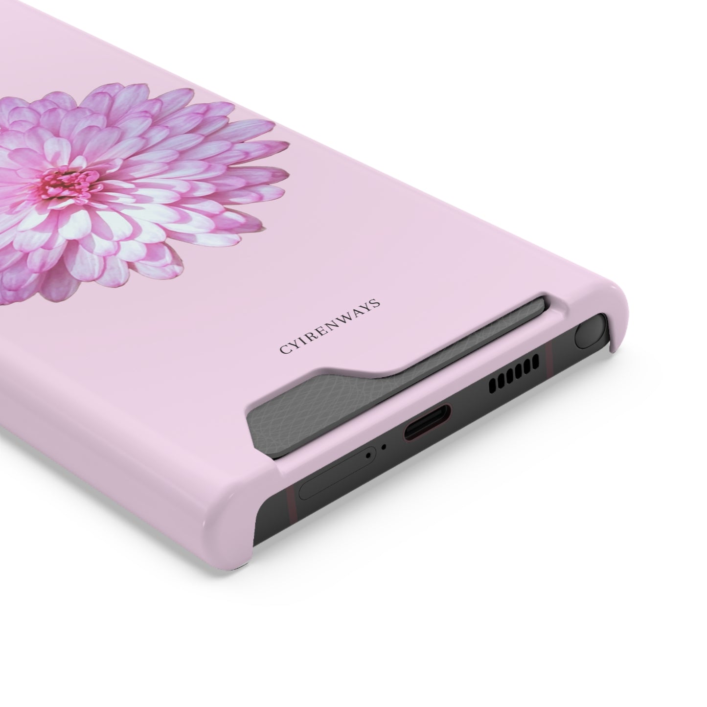 Pink Callistephus (Magsafe-compatible Card Holder)