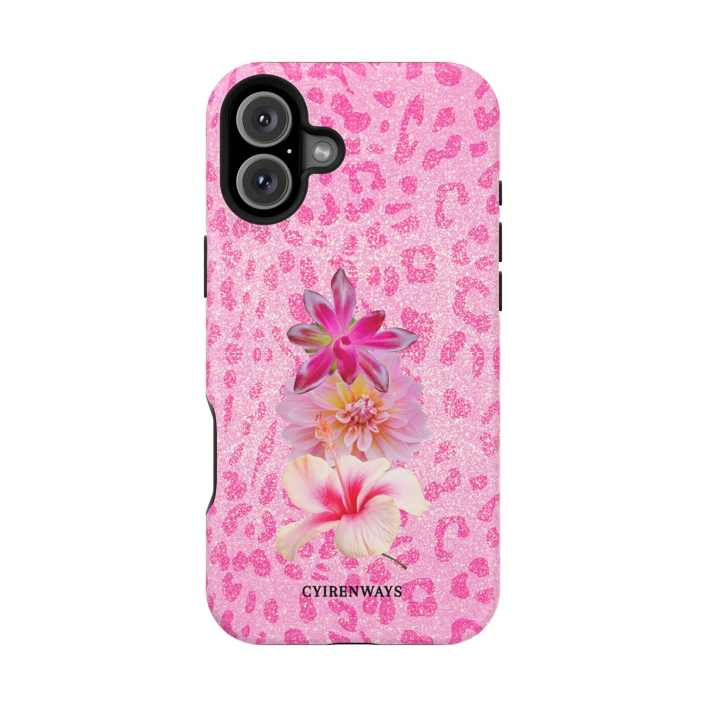 Floral Pink Leopard (Armoured Magsafe)
