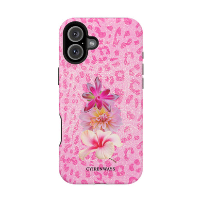Floral Pink Leopard (Armoured Magsafe)