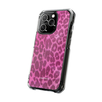 Pink Leopard (Impact-Clear Magsafe-compatible/Magnetic)