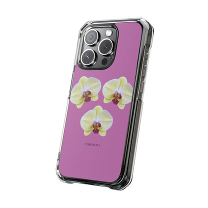 Hot orchids (Impact: Clear Magsafe-compatible/ Magnetic)
