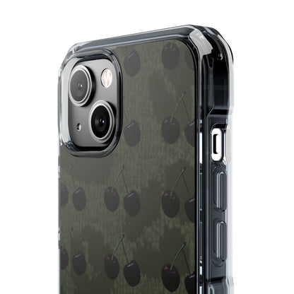 Black Cherri Cheetah (Impact-Clear Magsafe/Magnetic)