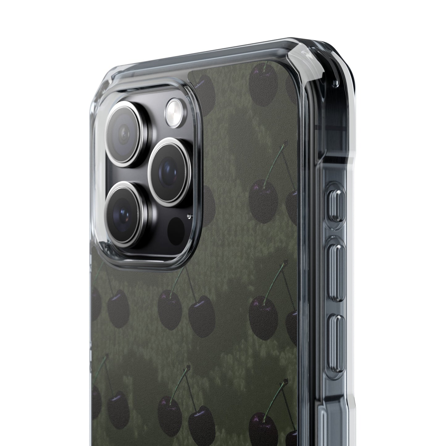 Black Cherri Cheetah (Impact-Clear Magsafe/Magnetic)