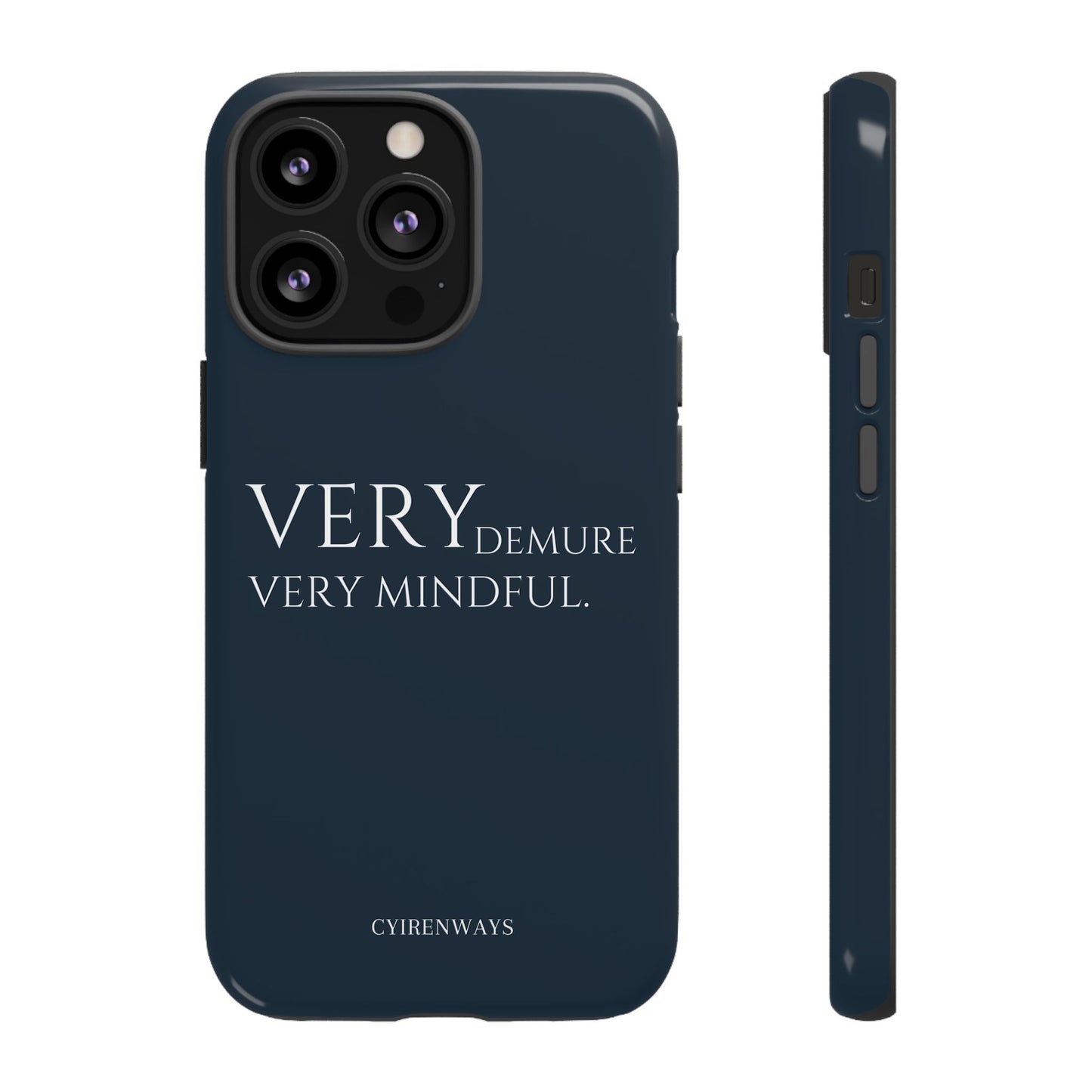 Very Demure, Very Mindful-Navy Blue (Armoured)