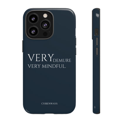 Very Demure, Very Mindful-Navy Blue (Armoured)