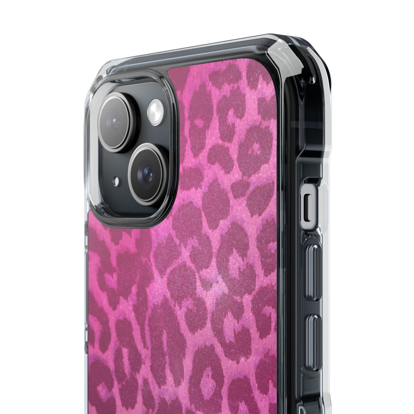 Pink Leopard (Impact-Clear Magsafe-compatible/Magnetic)