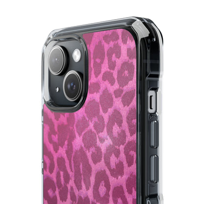 Pink Leopard (Impact-Clear Magsafe-compatible/Magnetic)