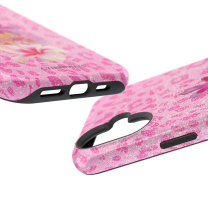 Floral Pink Leopard (Armoured Magsafe)