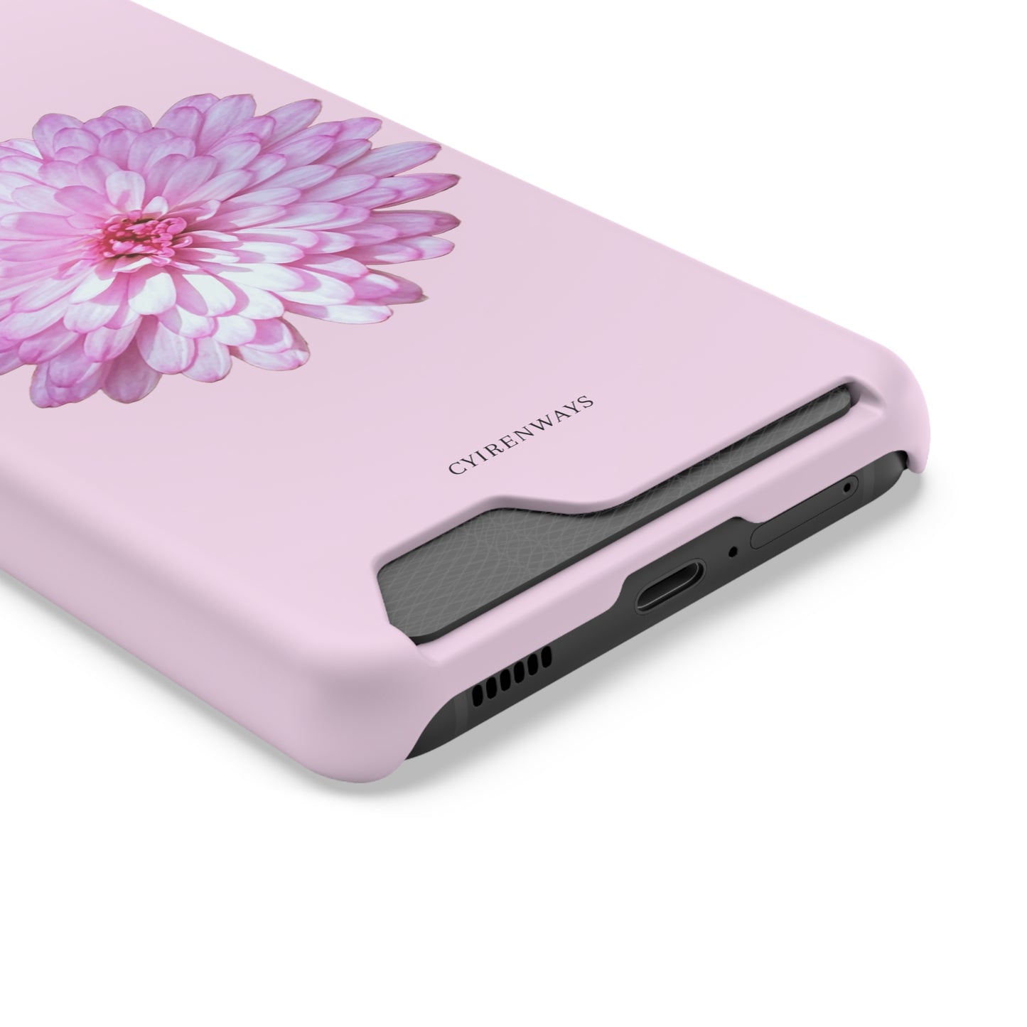 Pink Callistephus (Magsafe-compatible Card Holder)