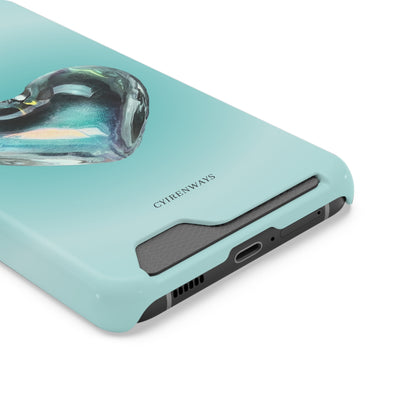 Aqua Heart (Magsafe-compatible Card Holder)
