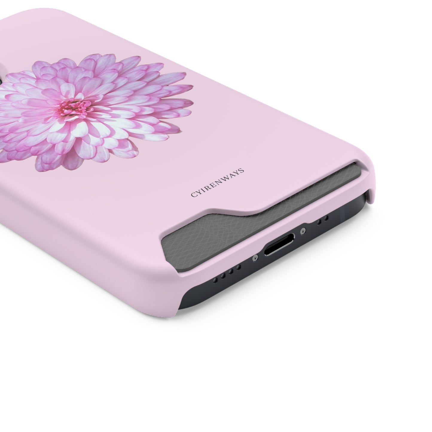 Pink Callistephus (Magsafe-compatible Card Holder)