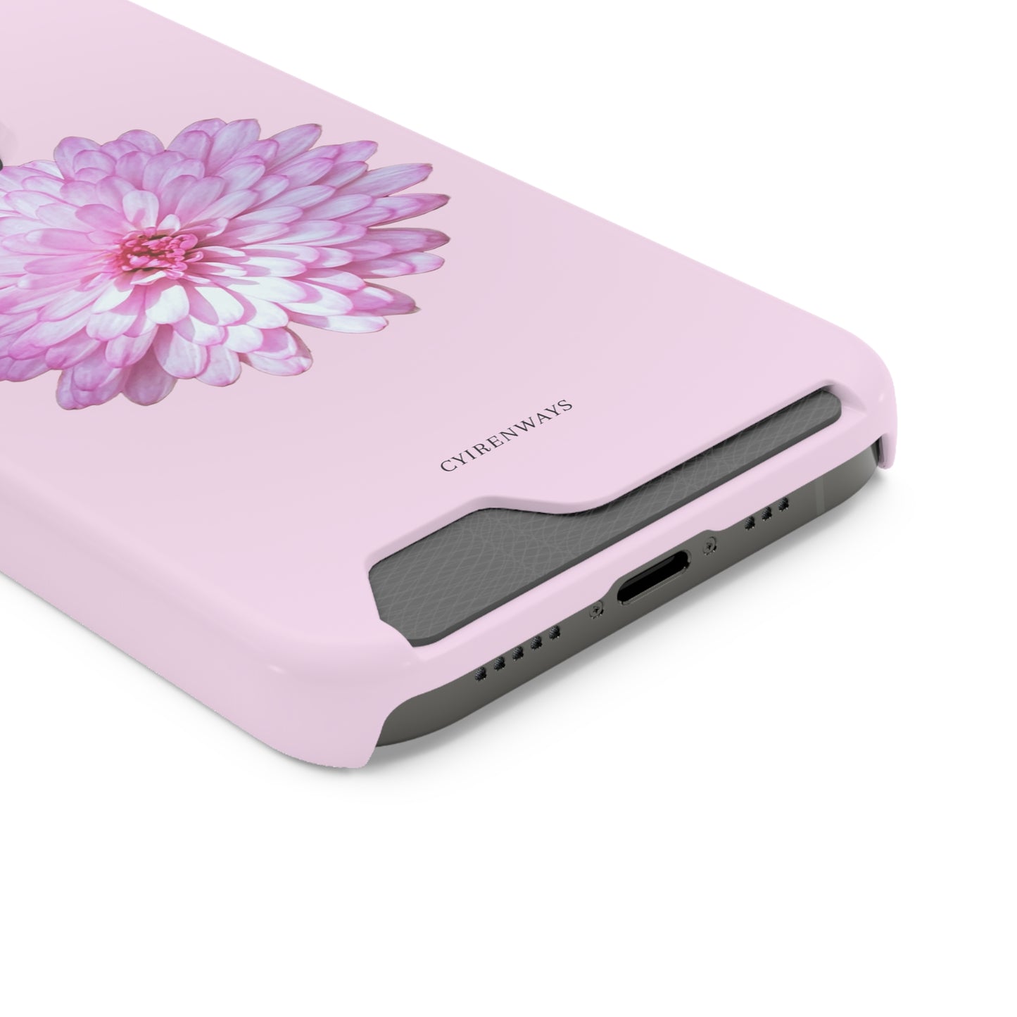 Pink Callistephus (Magsafe-compatible Card Holder)