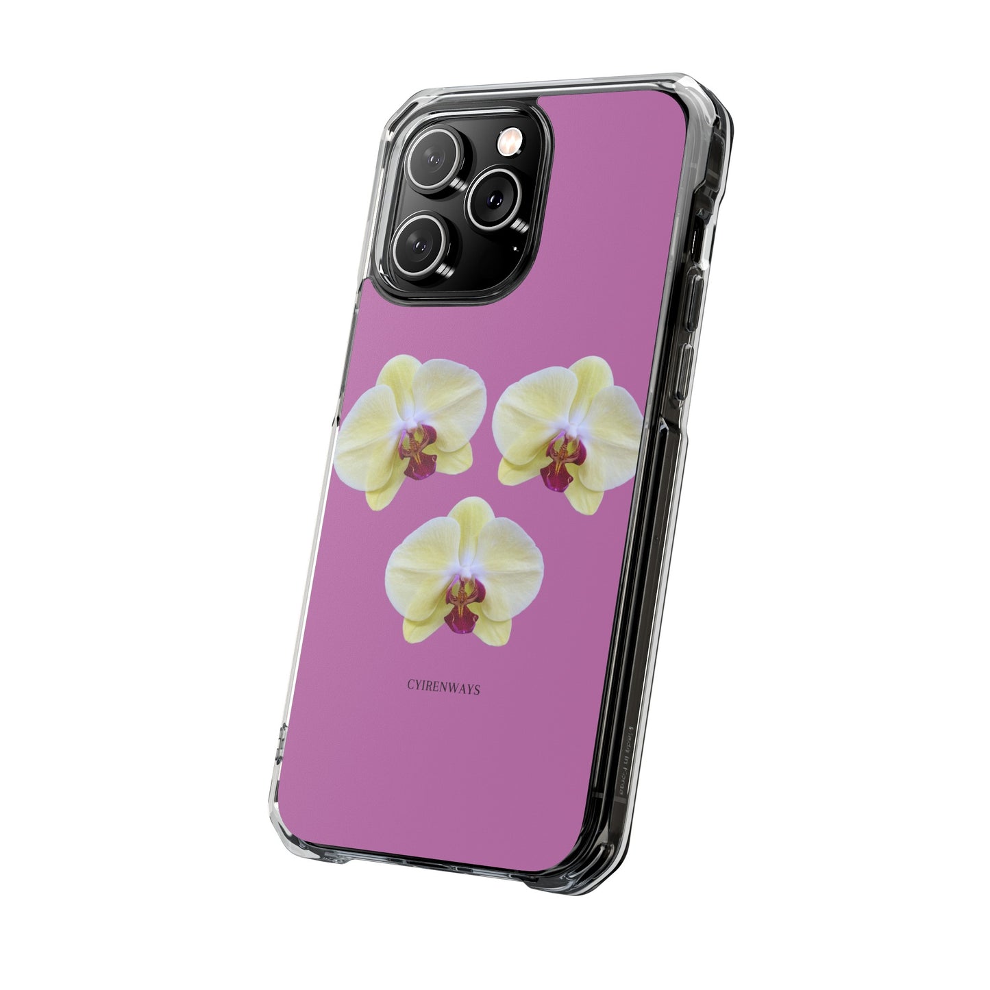 Hot orchids (Impact: Clear Magsafe-compatible/ Magnetic)