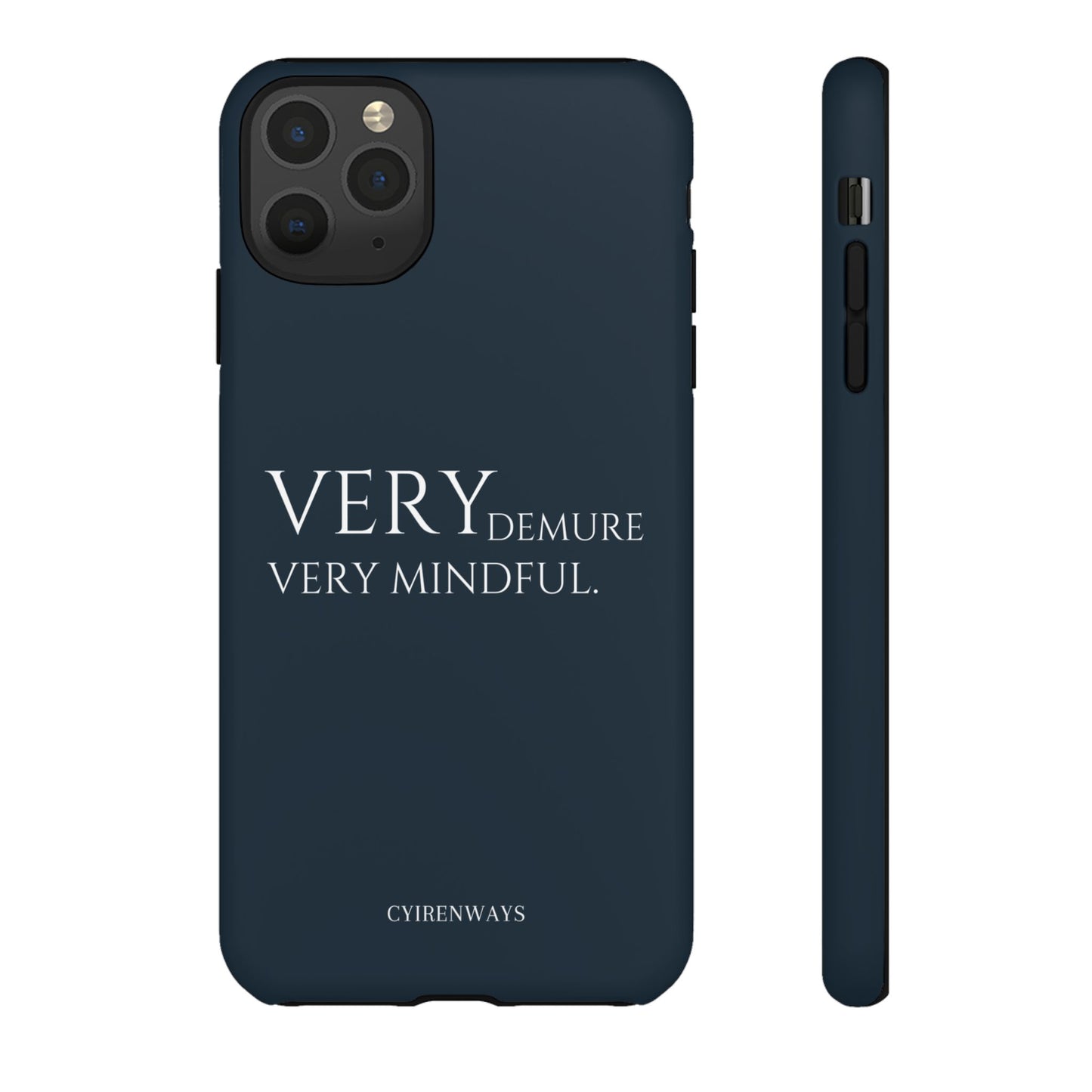 Very Demure, Very Mindful-Navy Blue (Armoured)