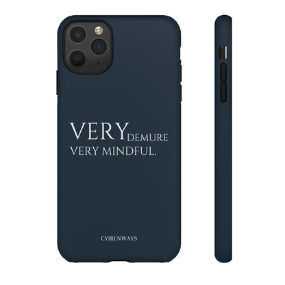 Very Demure, Very Mindful-Navy Blue (Armoured)