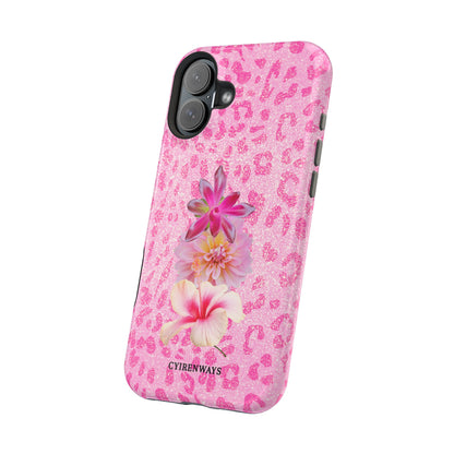 Floral Pink Leopard (Armoured Magsafe)