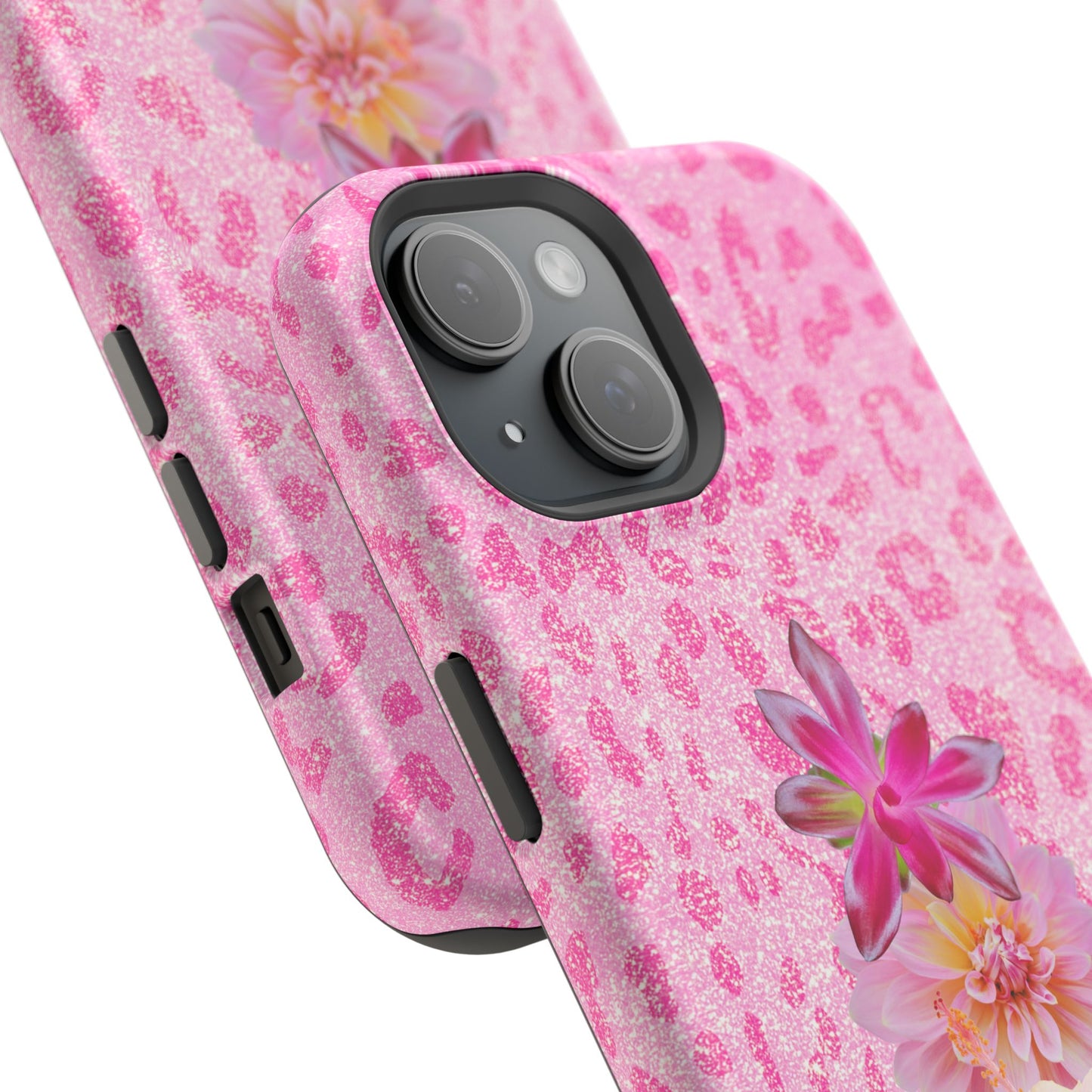 Floral Pink Leopard (Armoured Magsafe)
