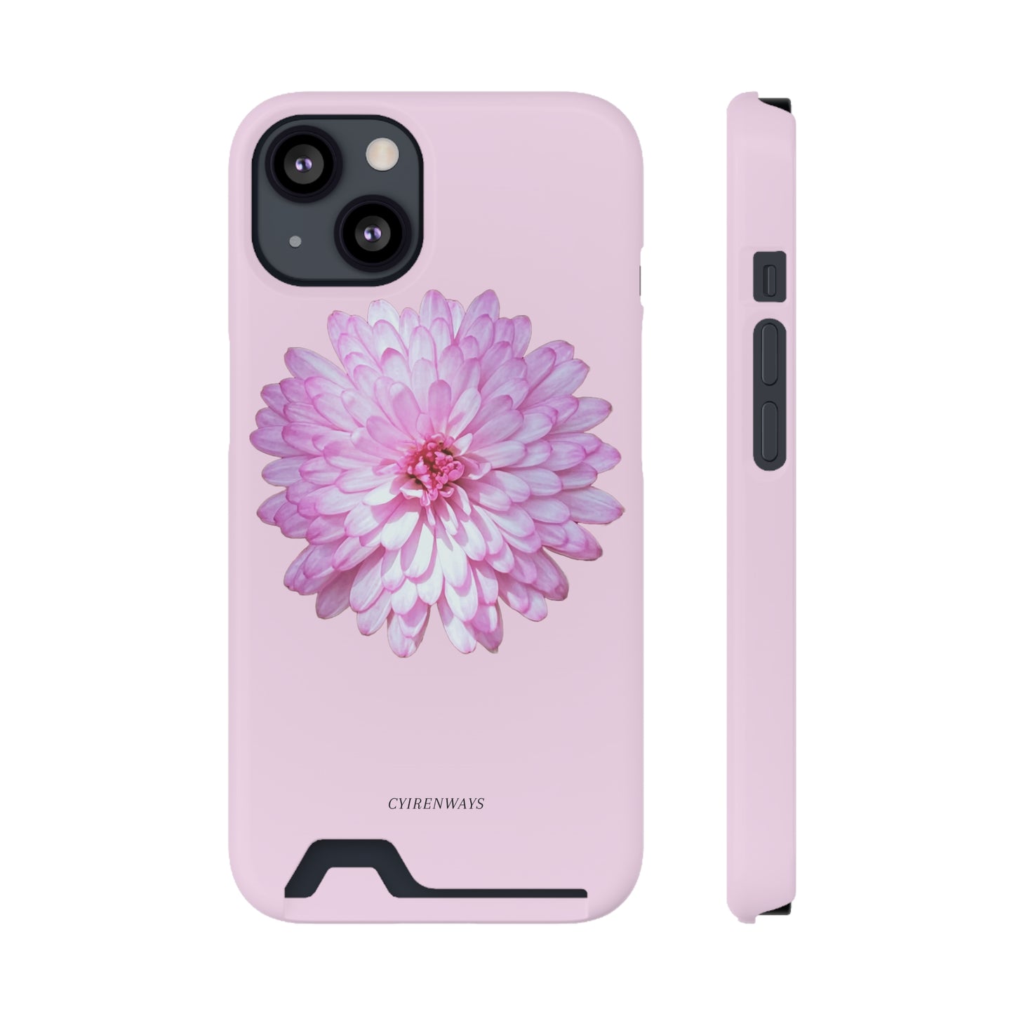 Pink Callistephus (Magsafe-compatible Card Holder)