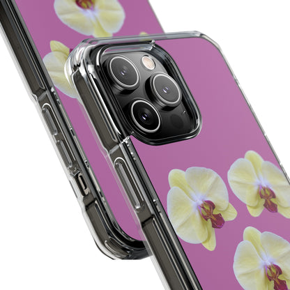 Hot orchids (Impact: Clear Magsafe-compatible/ Magnetic)