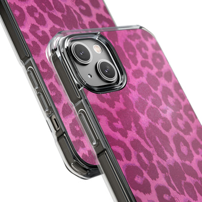 Pink Leopard (Impact-Clear Magsafe-compatible/Magnetic)
